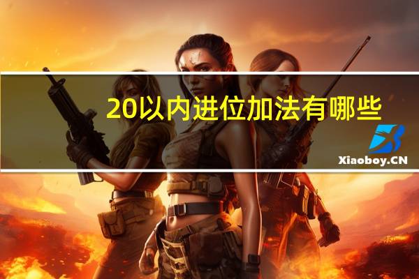 20以内进位加法有哪些