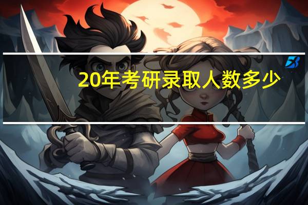 20年考研录取人数多少