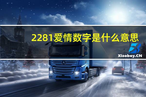 2281爱情数字是什么意思