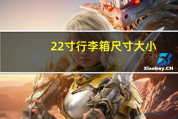 22寸行李箱尺寸大小