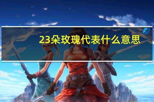 23朵玫瑰代表什么意思（23朵玫瑰代表什么意思）