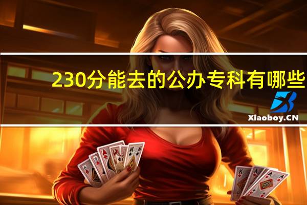 230分能去的公办专科有哪些