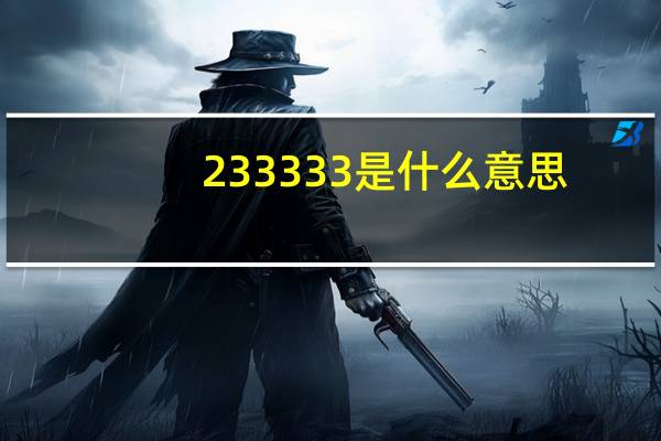 233333是什么意思