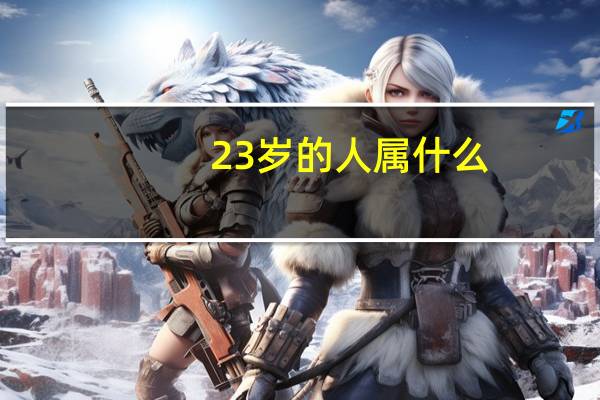 23岁的人属什么