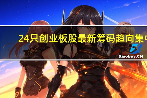 24只创业板股最新筹码趋向集中