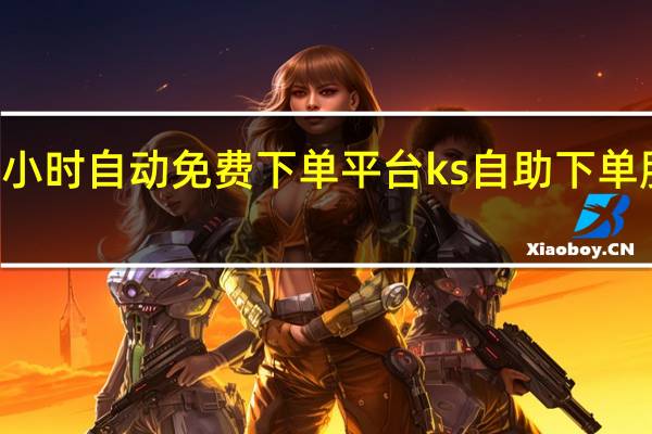 24小时自动免费下单平台 ks自助下单服务平台(24小时自助下单软件)