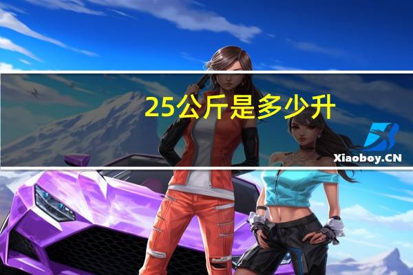 25公斤是多少升