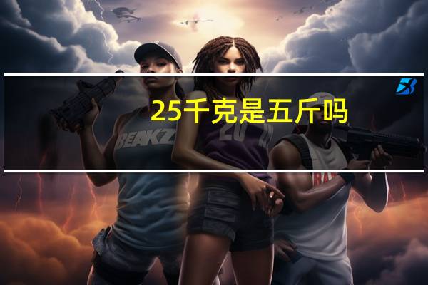 25千克是五斤吗