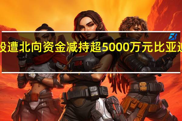 27股遭北向资金减持超5000万元比亚迪遭减持3.98亿元居首