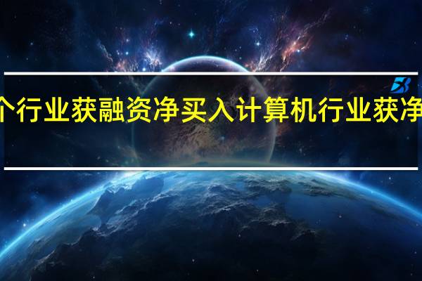 28个行业获融资净买入计算机行业获净买入最多
