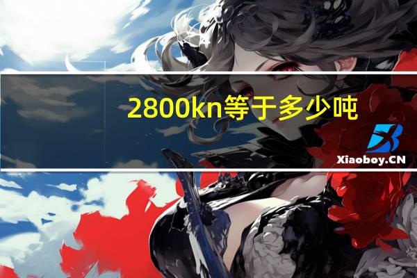 2800kn等于多少吨