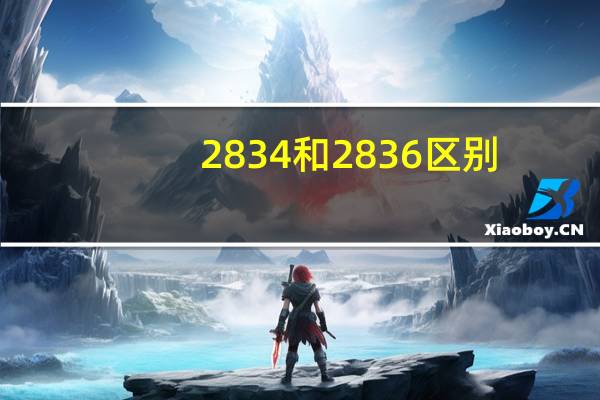 2834和2836区别