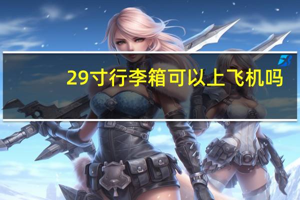 29寸行李箱可以上飞机吗