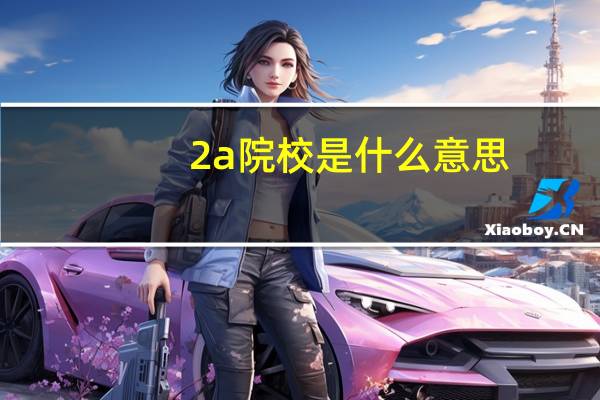 2a院校是什么意思
