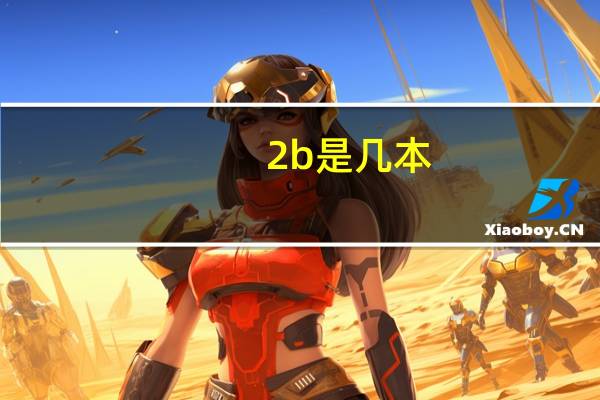 2b是几本