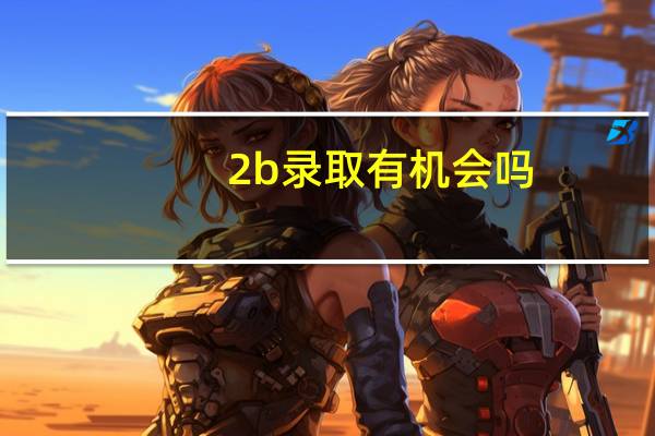 2b录取有机会吗
