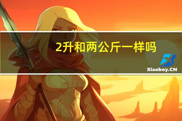2升和两公斤一样吗