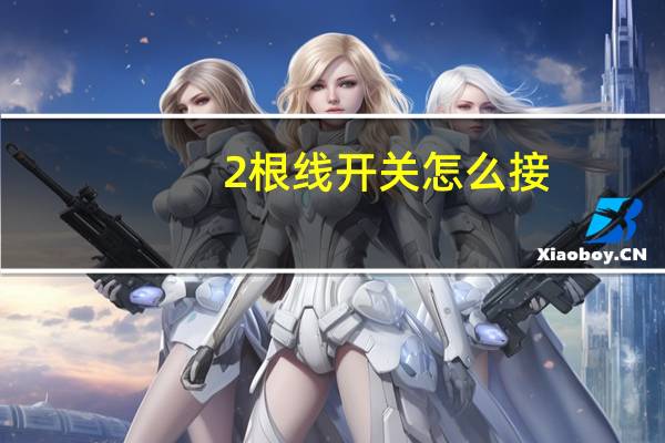 2根线开关怎么接