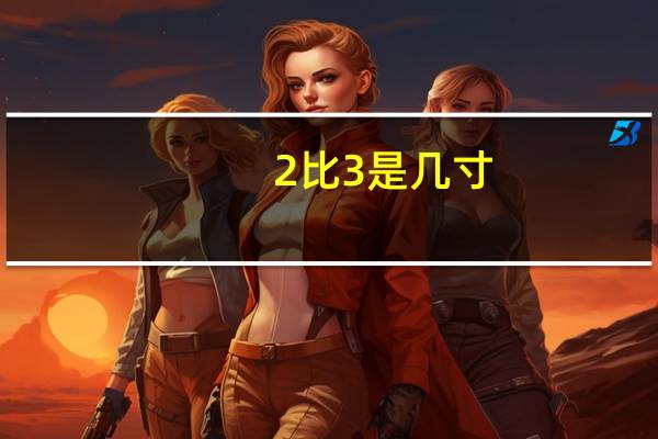 2比3是几寸