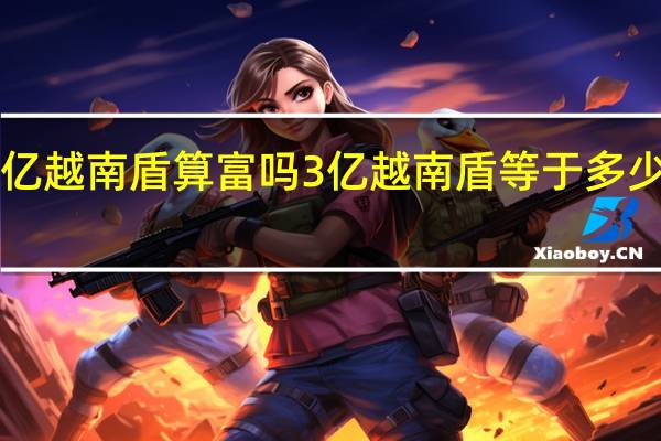 3亿越南盾算富吗 3亿越南盾等于多少人民币