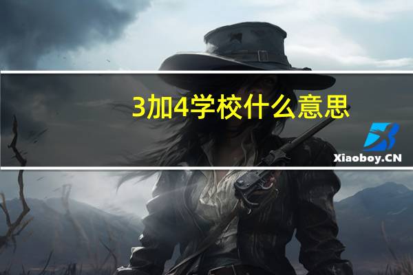3加4学校什么意思