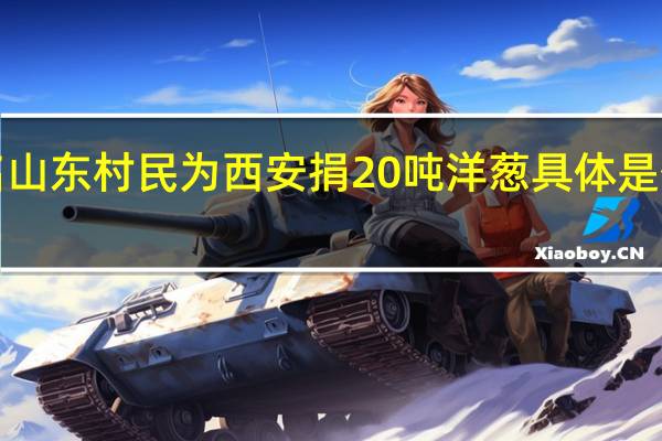 3名山东村民为西安捐20吨洋葱 具体是什么情况？