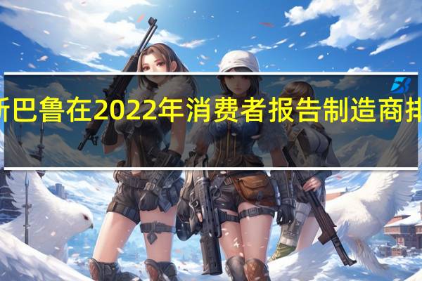 3月4日斯巴鲁在2022年消费者报告制造商排名中名列前茅