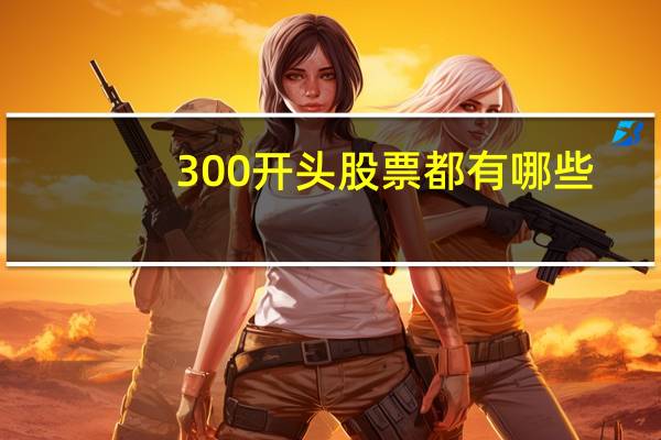 300开头股票都有哪些