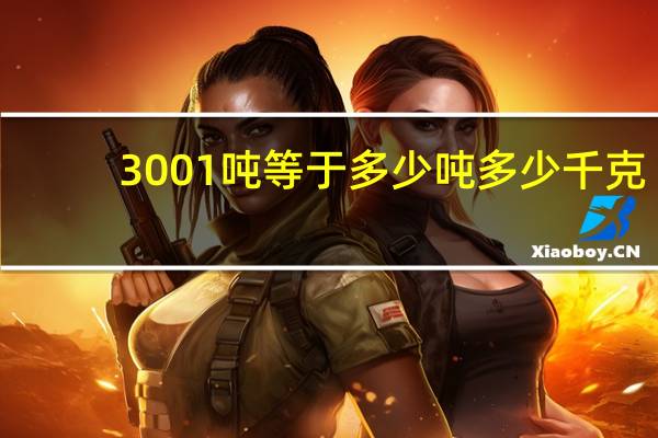 3001吨等于多少吨多少千克