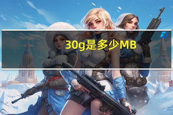 30g是多少MB