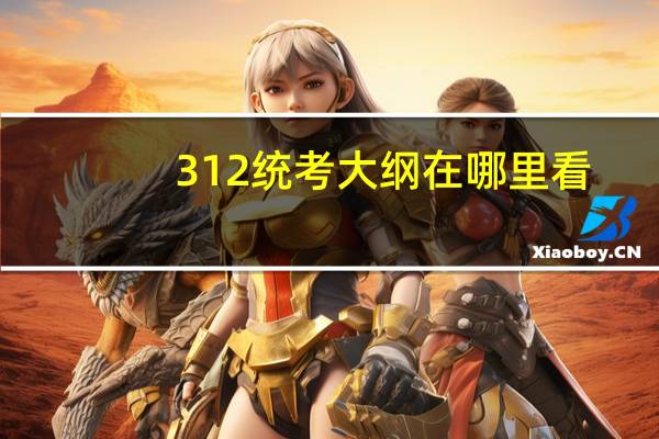 312统考大纲在哪里看