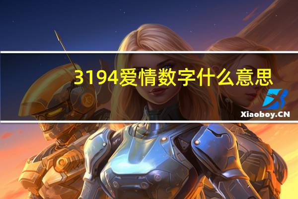 3194爱情数字什么意思（3194）
