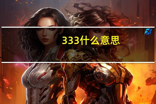 333什么意思