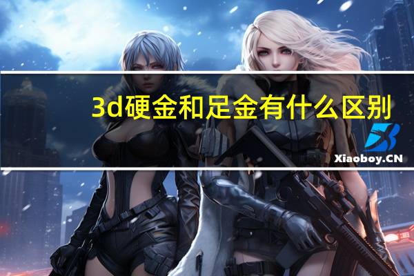 3d硬金和足金有什么区别