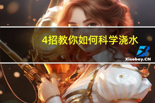 4招教你如何科学浇水：以间干间湿为原则