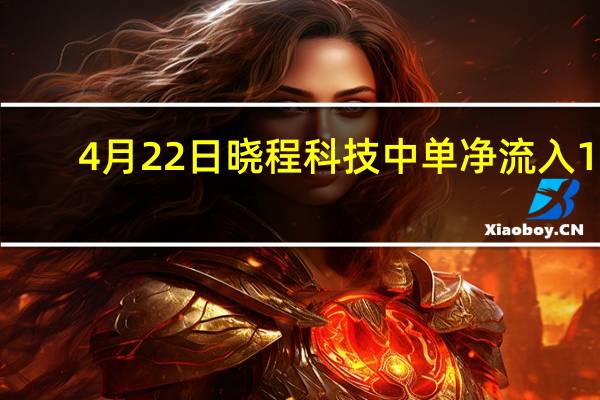 4月22日晓程科技中单净流入16.48万 收盘报8.75元 一分钟吃透！