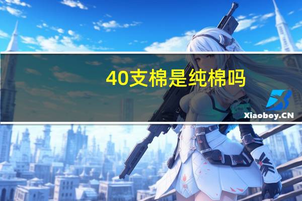 40支棉是纯棉吗