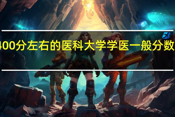 400分左右的医科大学 学医一般分数线多少