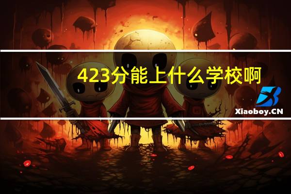 423分能上什么学校啊