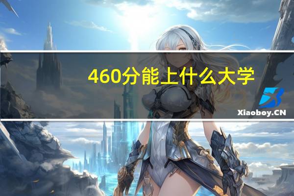 460分能上什么大学