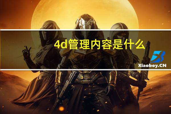 4d管理内容是什么