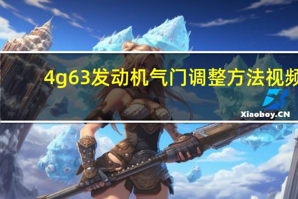 4g63发动机气门调整方法视频(4g63s4m)