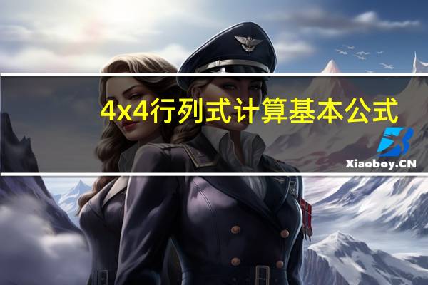 4x4行列式计算基本公式（四阶行列式的计算公式）
