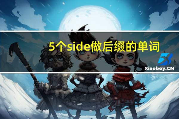 5个side做后缀的单词