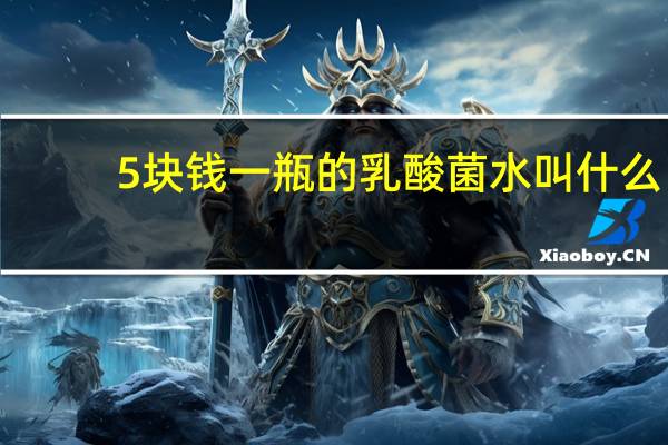5块钱一瓶的乳酸菌水叫什么