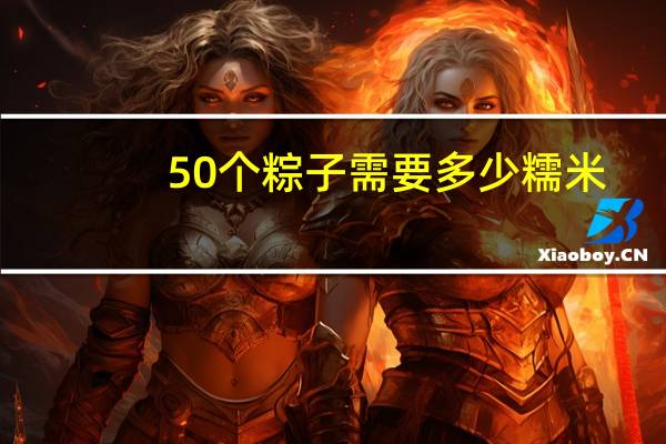 50个粽子需要多少糯米