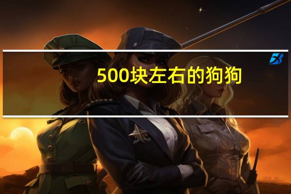 500块左右的狗狗
