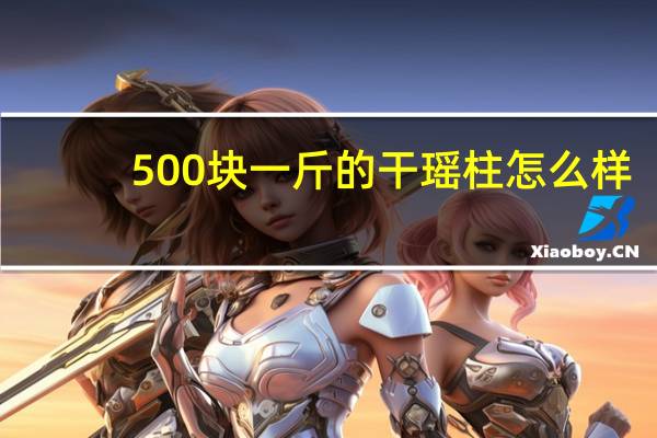 500块一斤的干瑶柱怎么样