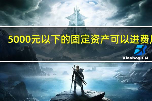 5000元以下的固定资产可以进费用吗（5000元以下固定资产有什么税收优惠政策）