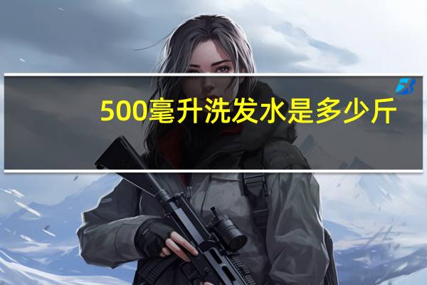 500毫升洗发水是多少斤